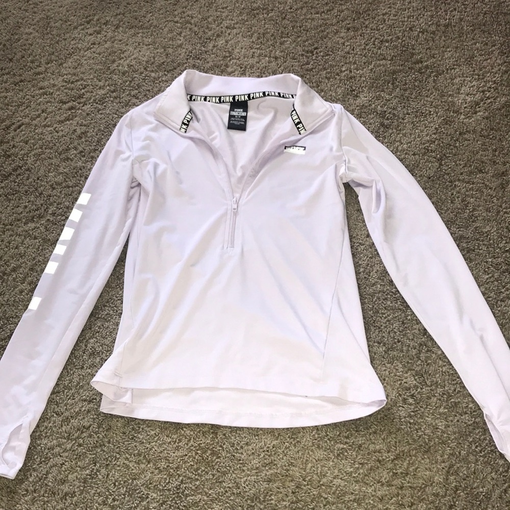 PINK Dri-Fit Long Sleeve Quarter Zip